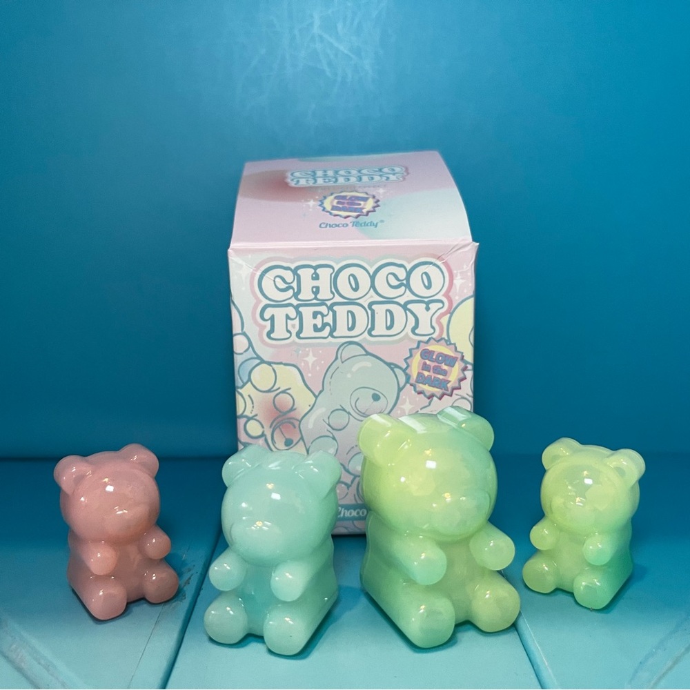 Choco Teddy - Colorful Candy Chocolate Bear Blind Box Figures - Glow in the Dark